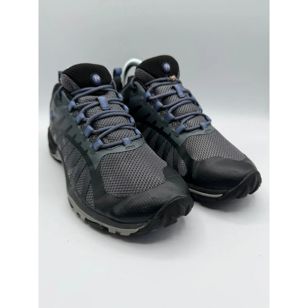 Merrell Siren Edge Q2 Womens Grey Blue Hiking Trail Shoes J41316 Size 8